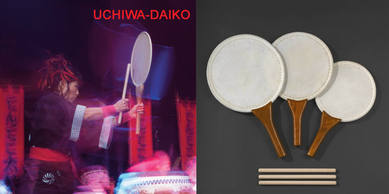 Uchiwa-Daiko (24cm, 27cm, 30cm & 39cm)  95 / 105 / 125 / 195